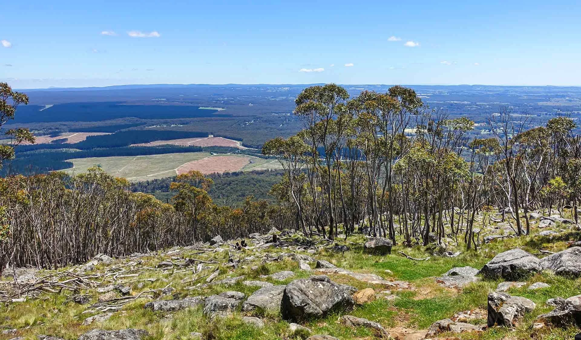 Summit view from Mount Macedon