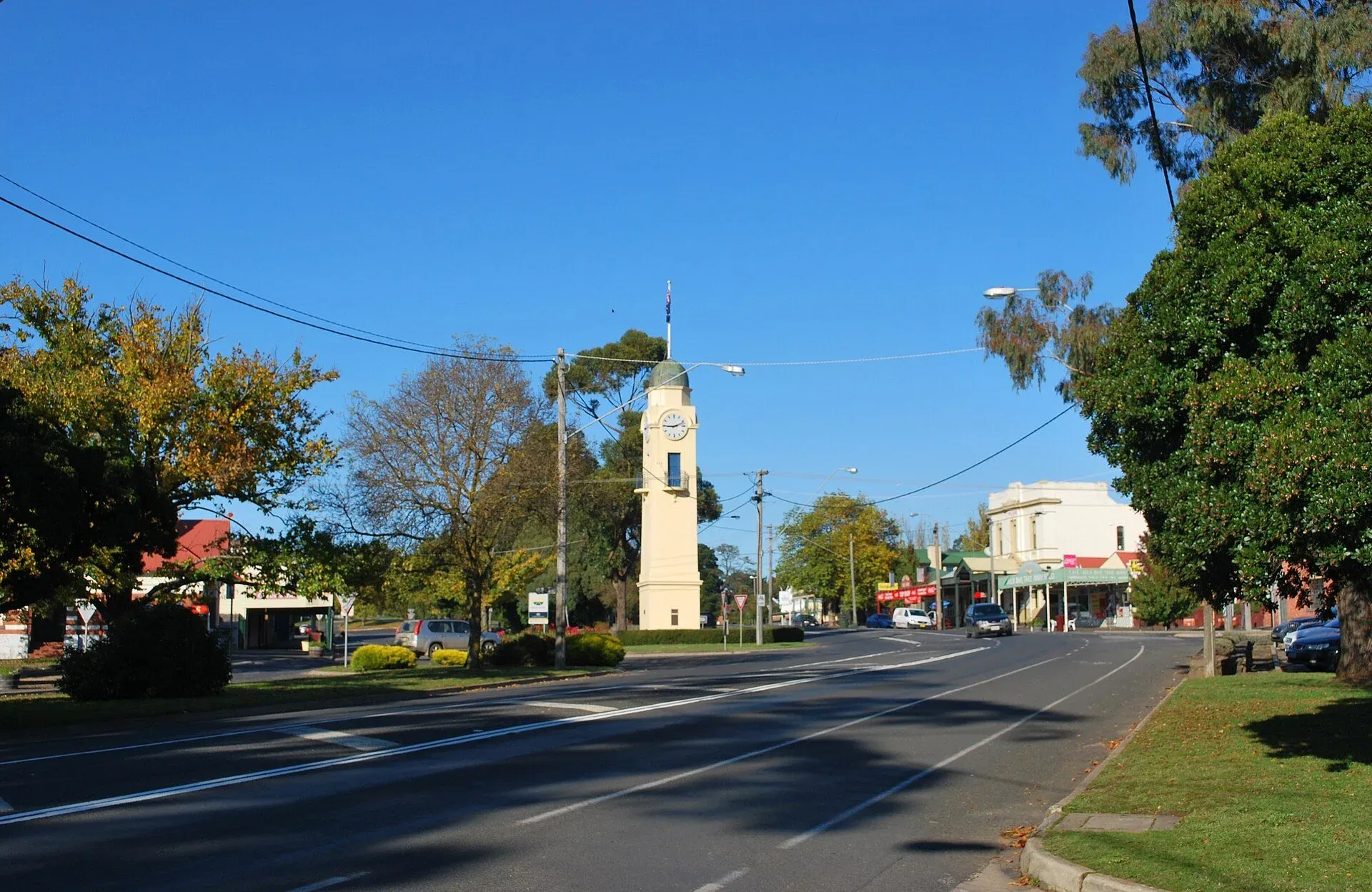 Hanging Rock and countryside near Woodend, Victoria